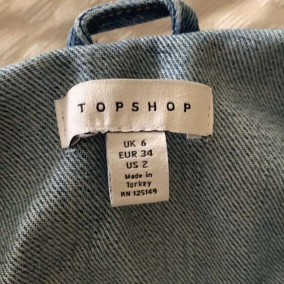 Topshop Oversized Denim Jacket - Picture 3 of 3